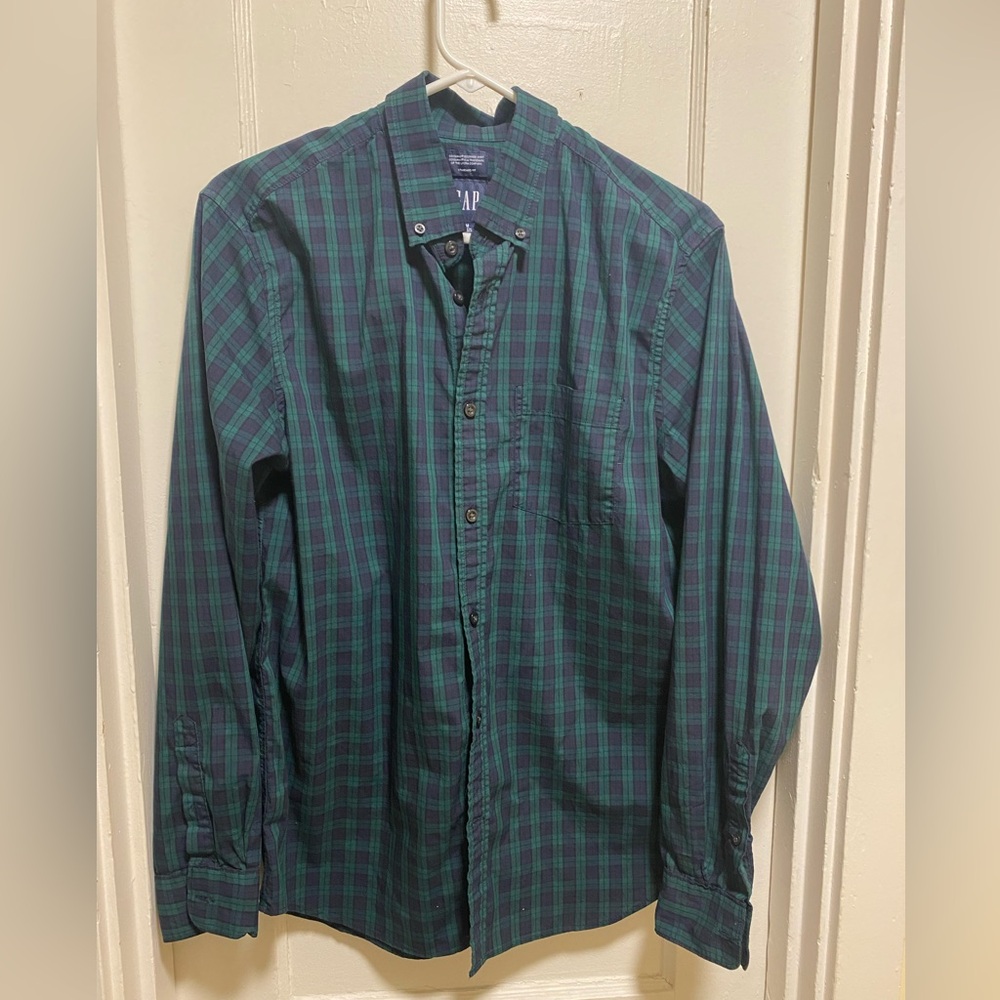Gap Men’s Button Down Long Sleeve Shirt - Size Medium